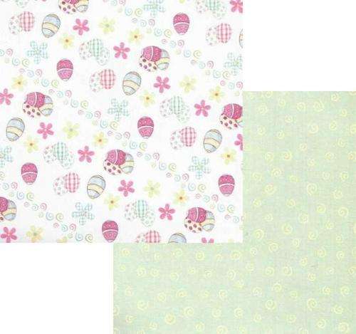 Double-Sided Paper 30cm X 30cm - Easter & Swirls Theme - Crafts Scrapbooking