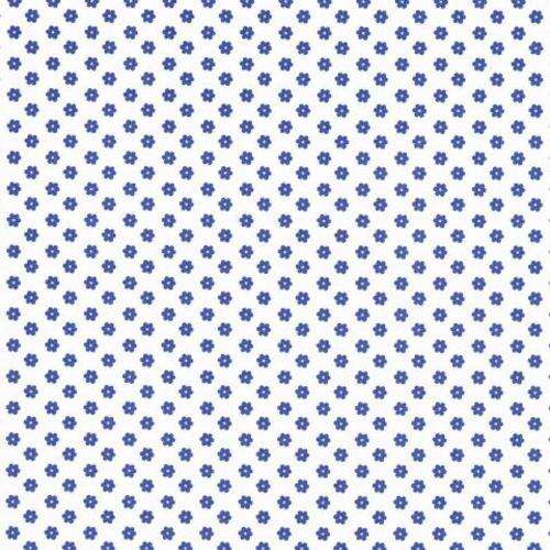 Scrapbooking Paper 30cm x 30cm - Blue Flowers - Crafts Scrapbooking