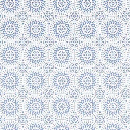 Scrapbooking Paper 30cm x 30cm - Blue Flowers - Crafts Scrapbooking