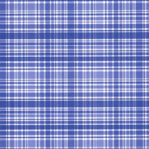 Scrapbooking Paper 30cm x 30cm - Blue Tartan - Crafts Scrapbooking