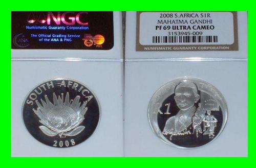 @@ A NGC GRADED MAHATMA GANDI PF69 ULTRA CAMEO COIN VERY RARE @@@