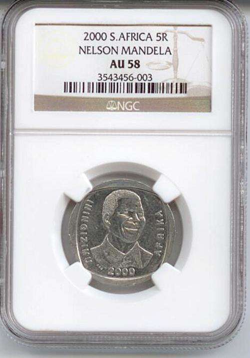 @@@ THE 2000 NGC GRADED AU58 SMILLING MADIBA @@@