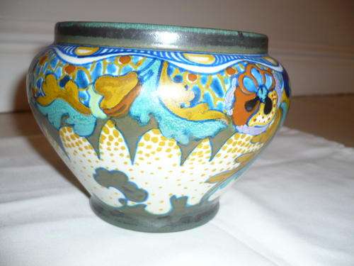 HAND PAINTED DUTCH POTTERY VASE