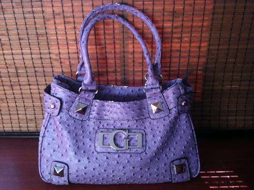 *GUESS* Medium Mock Ostrich LEATHER handbag
