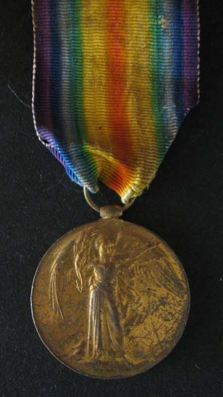 W.W.1. Victory Medal. English issue issued to 2nd Lieut J Ridder. No Regiment  engraved on medal.