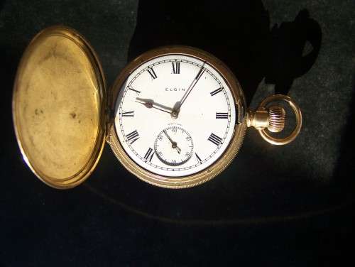 Elgin Gold Plated Pocket Watch