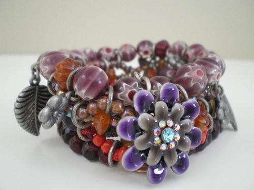 Stunning 5 strand elasticated bracelet