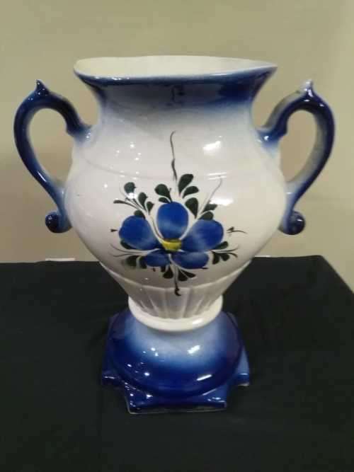 Large Blue and White Ceramic glazed Porcelain Pot Planters