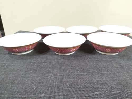 Chinese 6 Soup Bowl Set