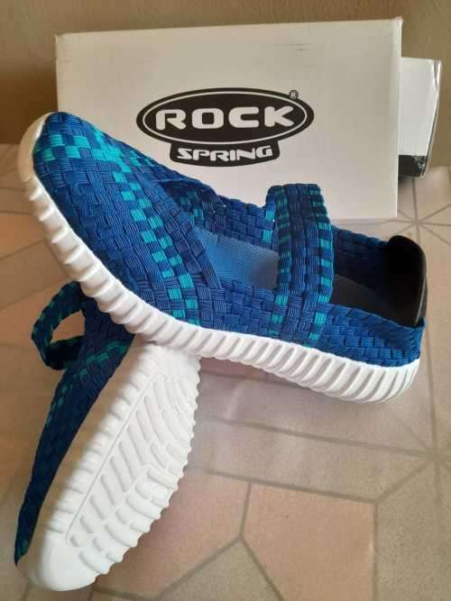 Rock Spring slip on comfort shoes - White/Blue