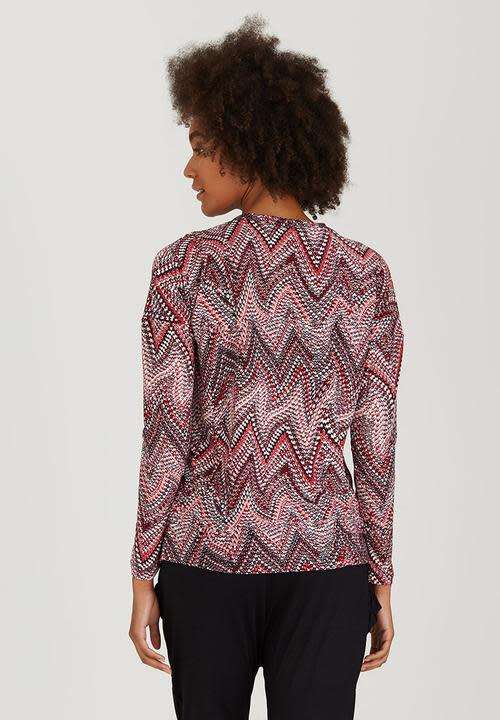 Designer wrap front top