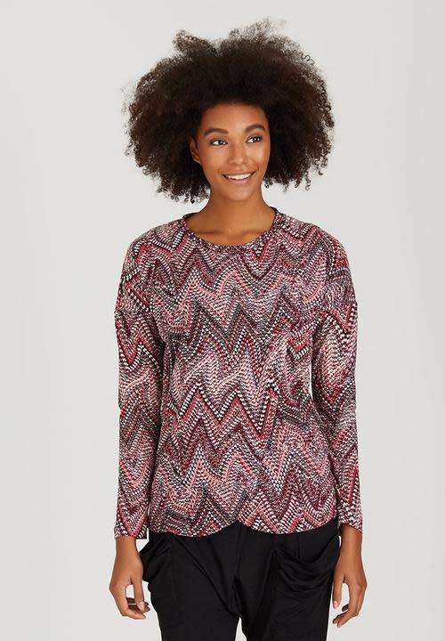 Designer wrap front top