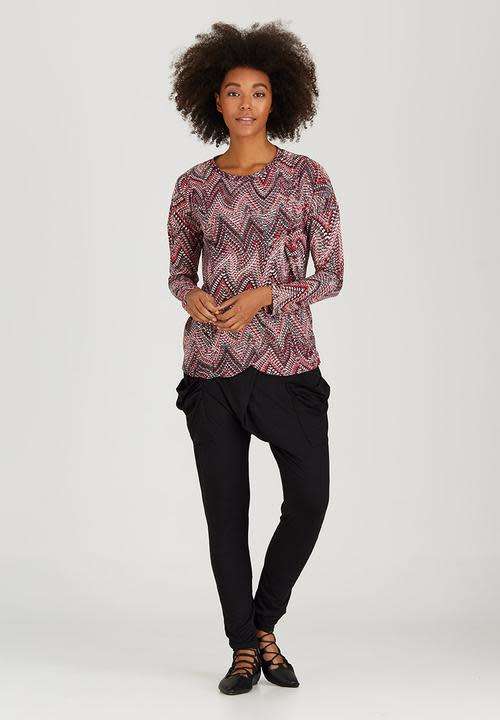 Designer wrap front top