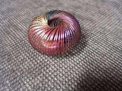 Vintage slinky rainbow bracelet adjustable