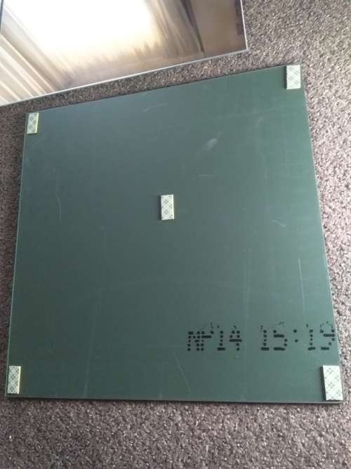 Wall mirror - 6 adhesive glass mirror tiles
