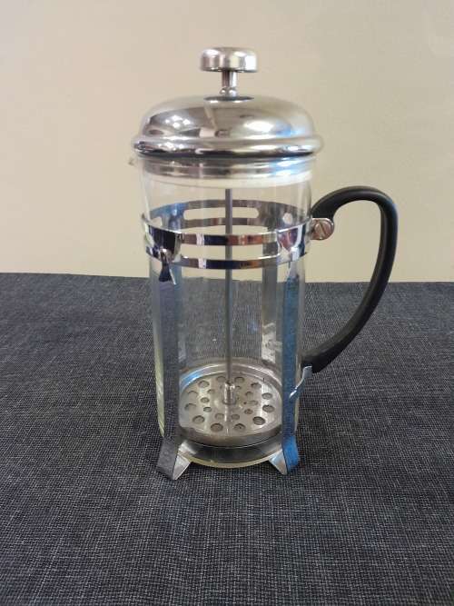 Glass and Chrome coffee plunger French press 1L (4 mugs)