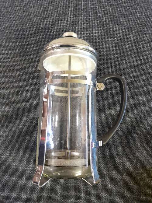 Glass and Chrome coffee plunger French press 1L (4 mugs)