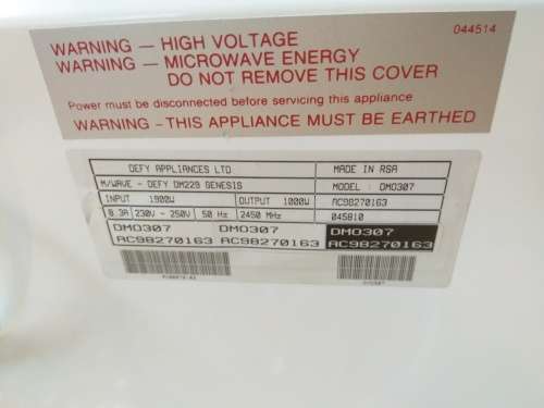 Defy Microwave 29L - New