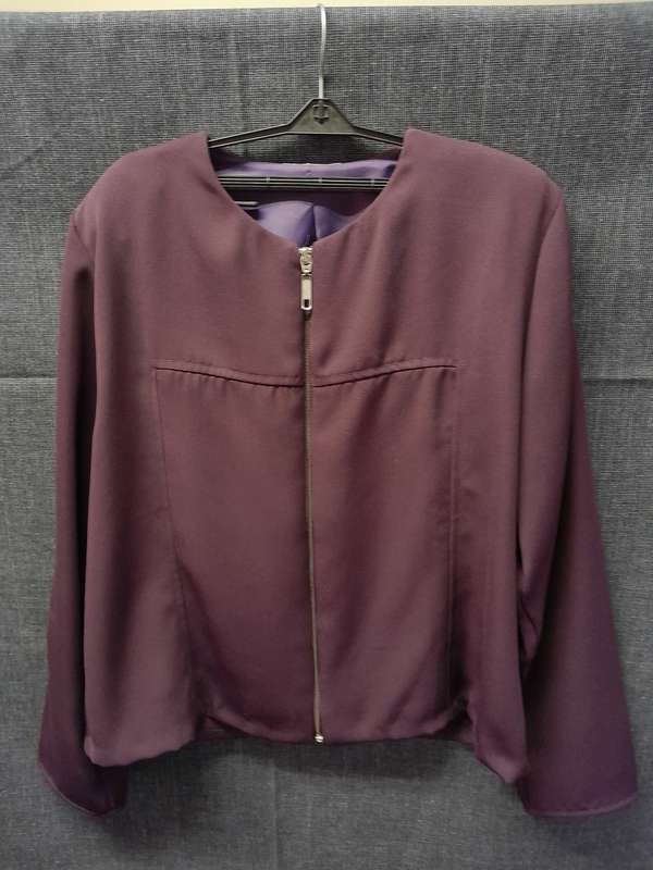 Plum blazer pants suit