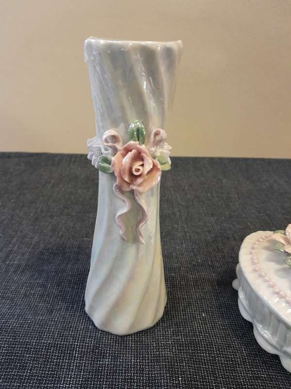 Marble ceramic ornaments 3 piece set