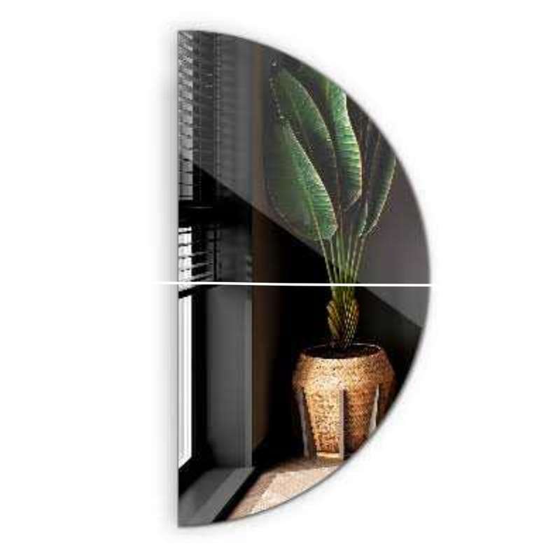 Wall mirror - 6 adhesive glass mirror tiles