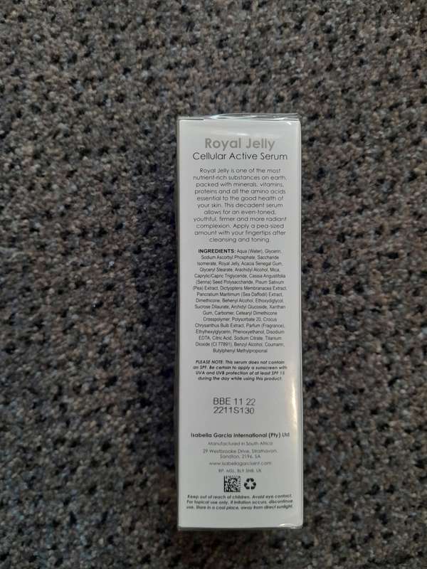Royal Jelly Cellular Active Serum 30ml Isabella Garcia