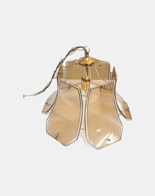 Vintage pendant light fitting and 2 wall lights