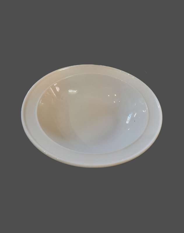White cereal bowls - DuraCeram vitrified porcelain