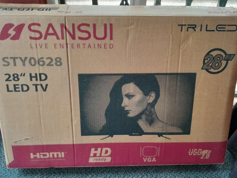 Sansui 28 inch HD LED TV / Or use as CCTV monitor / Or with media player
