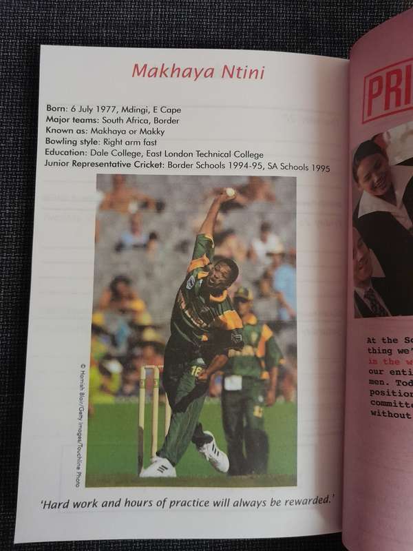ICC cricket world cup 2003 school diary