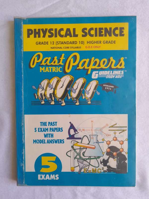 Physical science Grade 12 past papers with model answers Blue book series