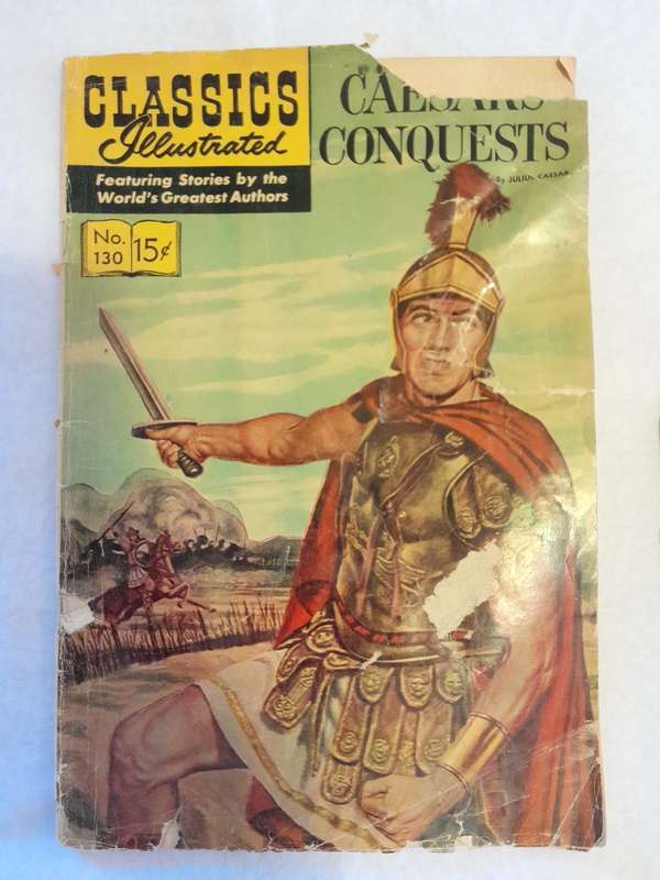 Vintage Comic Book 1950s Classics Illustrated Caesars Conquests