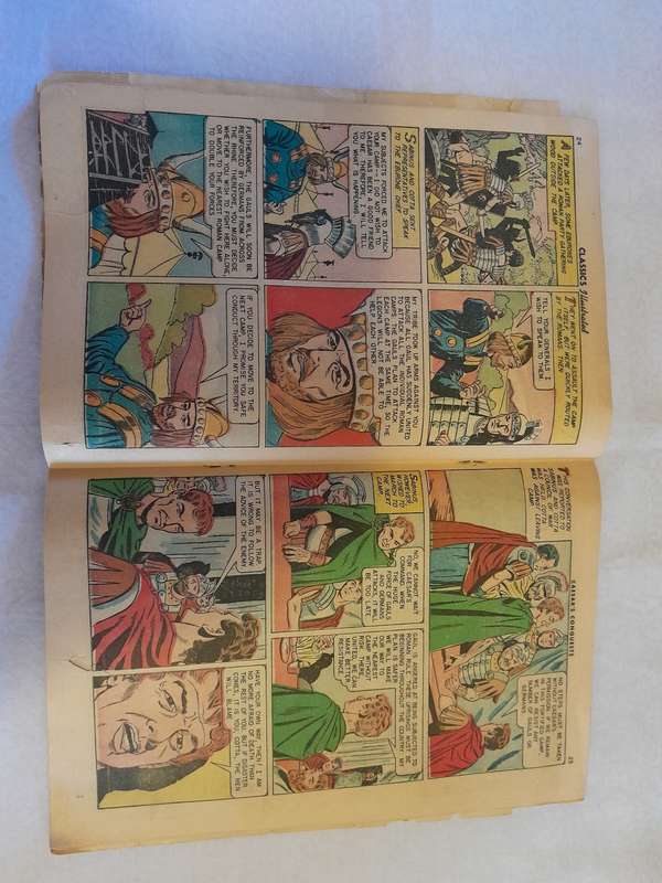 Vintage Comic Book 1950s Classics Illustrated Caesars Conquests
