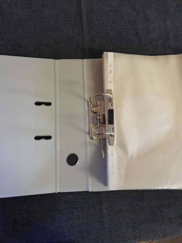 75 filing sleeves and Lever Arch A4 PVC file