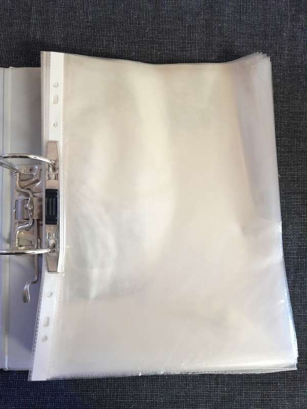 75 filing sleeves and Lever Arch A4 PVC file