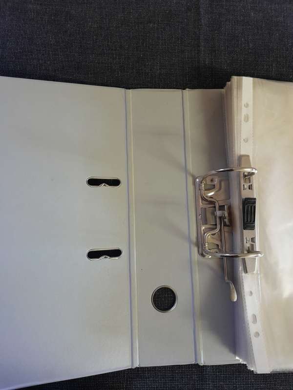 75 filing sleeves and Lever Arch A4 PVC file