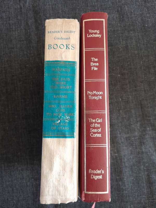 Readers Digest Condensed 2 book bundle