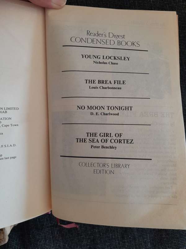 Readers Digest Condensed 2 book bundle