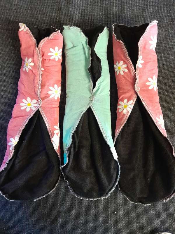 Washable Reusable Sanitary Incontinence Liner Pads - 3 pack