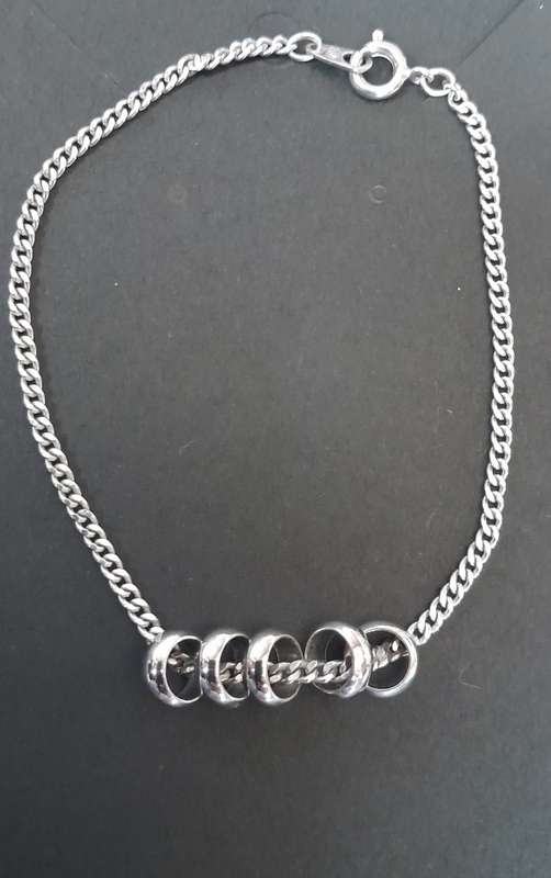 Silver charm bracelet stunning