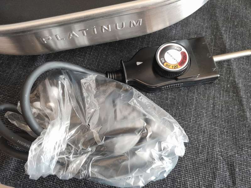 Stainless Steel Electric frying pan non stick large oval NEW