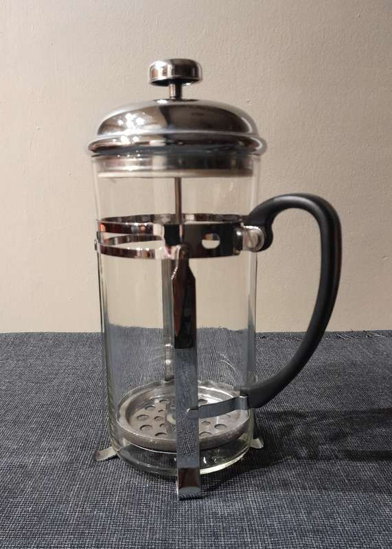Glass and Chrome coffee plunger French press 1L (4 mugs)
