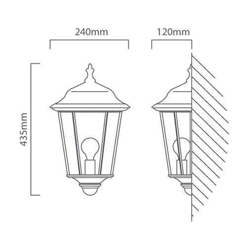 Outdoor light Wall lantern Eurolux