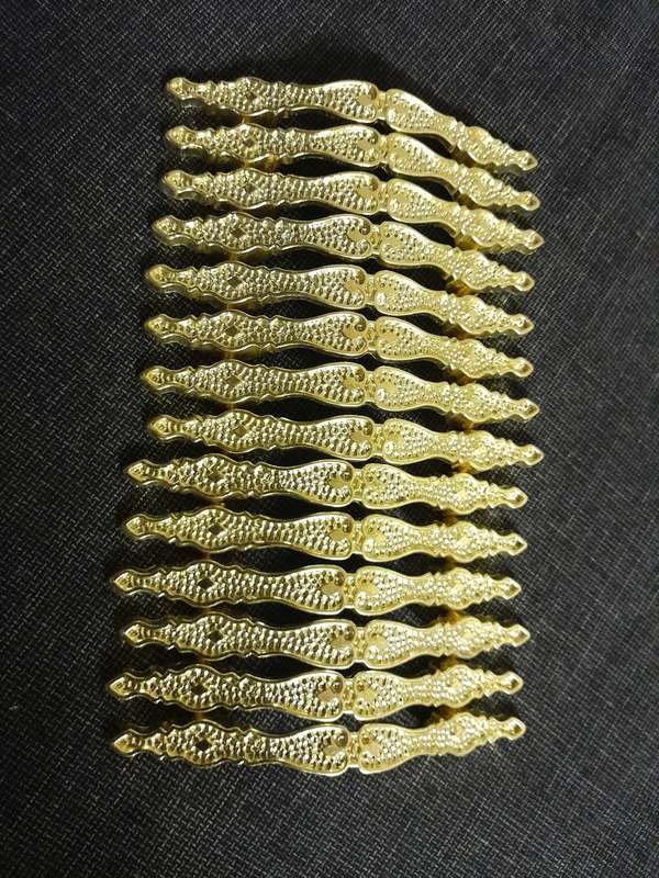 Vintage gold door handles x 14