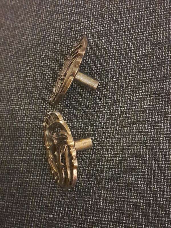 Pair of vintage antique door knobs