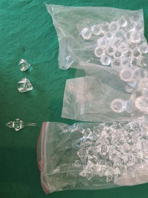 ENTIRE PARCEL OF COSTUME JEWELRY MAKING BEADS AND CHARMS KIT IN BOXES