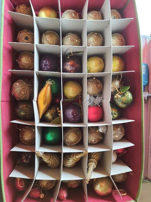 RARE ANTIQUE  EXTRA LARGE CHRISTMAS DECORATIONS MADE OF BLOWN GLASS