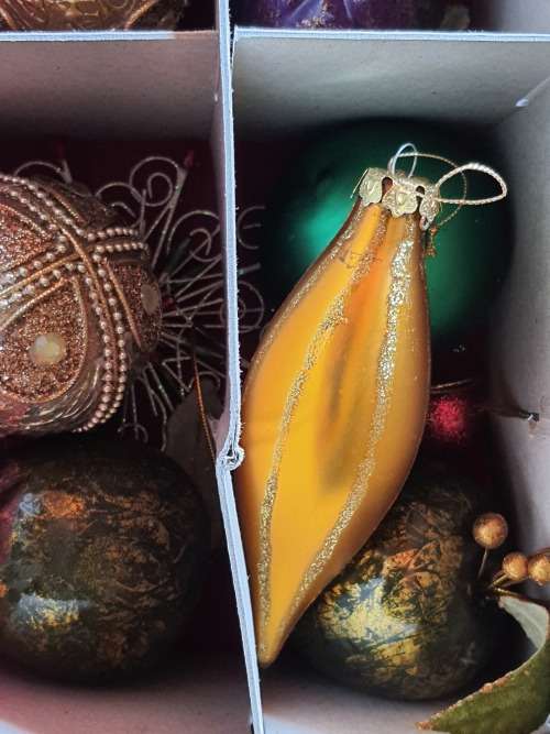 RARE ANTIQUE  EXTRA LARGE CHRISTMAS DECORATIONS MADE OF BLOWN GLASS
