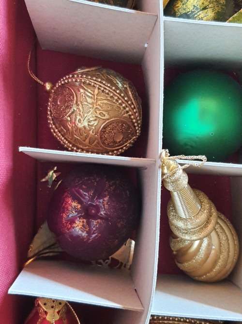 RARE ANTIQUE  EXTRA LARGE CHRISTMAS DECORATIONS MADE OF BLOWN GLASS