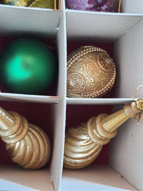 RARE ANTIQUE  EXTRA LARGE CHRISTMAS DECORATIONS MADE OF BLOWN GLASS